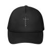 ALLTOO Jesus Christ Mesh Hat for Men Women Gift for Religious Christian Summer Hat God Blessed Cap Encouragement Gift Black view 2