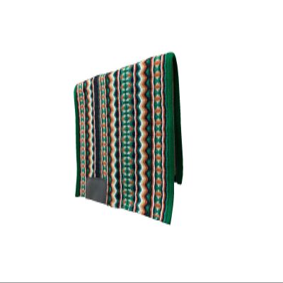 EQUINE OVERSEAS Western Saddle pad Saddle Blanket 100% New-Zealand Wool Show Pad Dark Green (32"x32")
