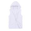 Alloaone Mens Sleeveless Vest Summer Top With Hood Fashion Zip Up Casual Sportswear view 1