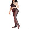 YiZYiF Women's Sheer Shiny Bodystocking One Piece Tights Zentai Bodysuit Lingerie Full Body Jumpsuit Black D One Size view 3