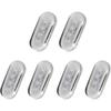 TANFEI 3" LED 12V Oblong Courtesy Light, Marine Boat Deck Transom Stern Light for Yacht Pontoon Fishing Boat Kayak Sailboat, Sealed Boat Cabin Lights (6, White Light) view 1
