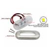 TANFEI 3" LED 12V Oblong Courtesy Light, Marine Boat Deck Transom Stern Light for Yacht Pontoon Fishing Boat Kayak Sailboat, Sealed Boat Cabin Lights (6, White Light) view 3