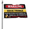 Flags For Room Guys Funny Warning Beer Fridge Flag Fall House Flag Room Accessories For Men (Size : 152X244CM) view 1