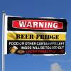 Flags For Room Guys Funny Warning Beer Fridge Flag Fall House Flag Room Accessories For Men (Size : 152X244CM) view 2