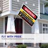 Flags For Room Guys Funny Warning Beer Fridge Flag Fall House Flag Room Accessories For Men (Size : 152X244CM) view 3