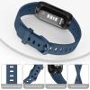 Meliya for Fitbit Inspire 3 Bands Women Men, Soft Silicone Adjustable Wristband Replacement Sport Straps Compatible with Fitbit Inspire 3 Fitness Tracker (Abyss Blue) view 4
