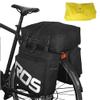 AWKSPORTS Bike Rear Rack Bag 37L Waterproof 3 in 1 Bike Panniers & Rack Trunks Saddle Shoulder Bag with Rain Cover for Cycling, Traveling (Black-with Rain Cover) view 1