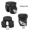 AWKSPORTS Bike Rear Rack Bag 37L Waterproof 3 in 1 Bike Panniers & Rack Trunks Saddle Shoulder Bag with Rain Cover for Cycling, Traveling (Black-with Rain Cover) view 3