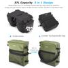 AWKSPORTS Bike Rear Rack Bag 37L Waterproof 3 in 1 Bike Panniers & Rack Trunks Saddle Shoulder Bag with Rain Cover for Cycling, Traveling (Black-with Rain Cover) view 4