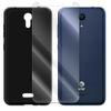 High-Sensitivity Anti-Shatter Shockproof 9H Hardness Tempered Glass Screen Protector Film Full Curved Shell Soft TPU Protective Case Compatible with Cricket Vision 3 view 1