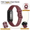 Meliya for Fitbit Inspire 3 Bands Women Men, Soft Silicone Adjustable Wristband Replacement Sport Straps Compatible with Fitbit Inspire 3 Fitness Tracker (Wine Red) view 3