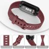 Meliya for Fitbit Inspire 3 Bands Women Men, Soft Silicone Adjustable Wristband Replacement Sport Straps Compatible with Fitbit Inspire 3 Fitness Tracker (Wine Red) view 4