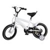14" Kids' Bicycles, Childrens Bicycle High Carbon Steel Frame Bicycle Seat Adjustable with Training Wheels and Hand Brakes, Earthquake Resistance for Boys & Girls to Exercise and Ride (White) view 1