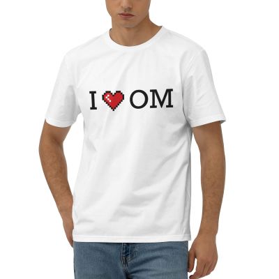 Abipuir T Shirts for Men Funny I Love Om T Shirt Graphic Tees Men Funny (Color : Colour, Size : X-Large)