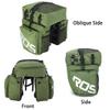 AWKSPORTS Bike Rear Rack Bag 37L Waterproof 3 in 1 Bike Panniers & Rack Trunks Saddle Shoulder Bag with Rain Cover for Cycling, Traveling (Army Green-with Rain Cover) view 3