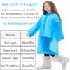 HOOMBOOM 2 Pack Waterproof Raincoats for Kids Reusable,EVA Rain Ponchos Emergency Rain Jacket for Children, Boys and Girls view 3