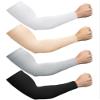 Foaincore 4 Pairs Plus Size Cooling Arm Sun Sleeves for Men Women UV Sun Protection Oversized Compression Sleeves(Black, White, Gray, Nude) view 1