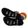 1 Pair Gay Pride Rainbow Socks LGBTQ Pride Flag Be Gay Do Crime Rainbow Socks Pride Gifts Lesbian Pride (be gay) view 1