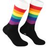 1 Pair Gay Pride Rainbow Socks LGBTQ Pride Flag Be Gay Do Crime Rainbow Socks Pride Gifts Lesbian Pride (be gay) view 3