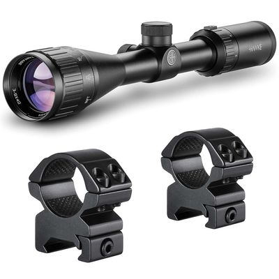 HAWKE Vantage 3-9x40 AO 1 in Mil-Dot Riflescope with Matchmount 1in 2pc Double Screw Mounts
