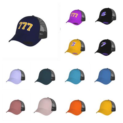 Customized Basketball Stars, Custom Baseball Stars, Individuation Rugby Stars, and Other Game Style Star Identification Number Grid Hats in Sets of 24 Black