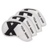Craftsman Golf Personized Magnetic Iron Head Covers Headcovers White with Black Large No. with Name Stitched view 2
