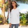 TACVASEN Athletic Shirts for Women Dry Fit Shirts Sun Protection Shirts Swim Shirts Summer Shirts Active Shirts Sun Shirts UPF 50+ Shirts Golf Shirts White view 3