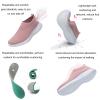 AngryMonkey Women Arch Support Orthopedic Sneakers Walking Shoes,Comfortable Lightweight Breathable Memory Foam Slip On Trainers Running Shoes (9,Grey,9) view 4