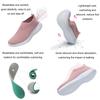 AngryMonkey Women Arch Support Orthopedic Sneakers Walking Shoes,Comfortable Lightweight Breathable Memory Foam Slip On Trainers Running Shoes (10.5,Pink,10.5) view 4