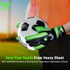 WEMORA Soccer Goalie Gloves Fingersave for Kids Youth Adults with 7.5MM Strong Grip Palm Flexible Finger Spines Goalkeeper Gloves (Green, Size 9 Suitable for Size L-XL Adult, Ambidextrous) view 2