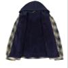 ZENTHACE Men's Sherpa Lined Flannel Jacket with Hood Fleece Lined Plaid Flannel Shirt Jackets Warm Shacket Coat Tea Green S view 4