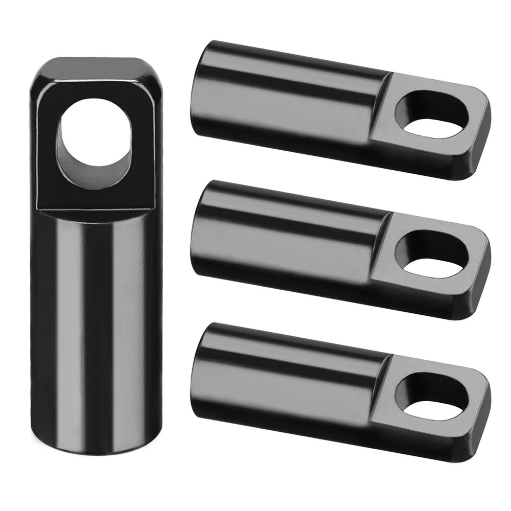 4 Pack Black Presta Valve Caps for Bike - 2 in 1 Aluminum Valve Stem Covers with Valve Core Remover for MTB, Road Bike, Bicycle - Lightweight, Durable, High-Performance