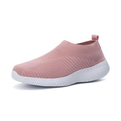 AngryMonkey Women Arch Support Orthopedic Sneakers Walking Shoes,Comfortable Lightweight Breathable Memory Foam Slip On Trainers Running Shoes (6.5,Pink,6.5)