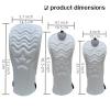 3pcs Driver Headcover Fairway Wood Head Covers Hybrid Headcover,PU Leather Golf Headcovers for Driver, 3 5 Wood,Hybrid, Golf Club Covers for Men,Headcovers Set fits for All Brand (White 1 3 H) view 2