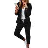 Women's Business Blazer Pant Suit Set 2 Piece Open Front Long Sleeve Blazer And Solid Pant for Work Office Daily view 2