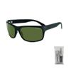Serengeti Pistoia 830164MM Matte Black Top Shiny Black Bottom/Mineral Polarized 555nm Rectangle Sunglasses For Men +BUNDLE with ACCESSORY EYEWEAR KIT view 2
