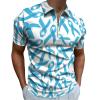Prostate Cancer Awareness Blue Ribbons Golf Polo Shirts for Men Short Sleeve T-Shirts Casual Slim Fit Tennis Shirt 4XL view 1