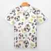 Smiling Dog English Bulldog Golf Polo Shirts for Men Short Sleeve T-Shirts Casual Slim Fit Tennis Shirt L view 3