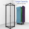 Katzowen Extra Large Yoga Mat Storage and Display Rack Holder, Holds 60 Workout Mats - Freestanding Three-Side Pilates Mat Hanger for Home Gym Studio & Workout Room view 2