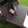LEAPGOMAX Yamaha Drive2 Golf Cart Floor Mat, Full Coverage Golf Cart Floor Mat Replacement for Yamaha Drive2 Models Only (2017-2023) & UMAX Rally 4x4-Red Trim view 1