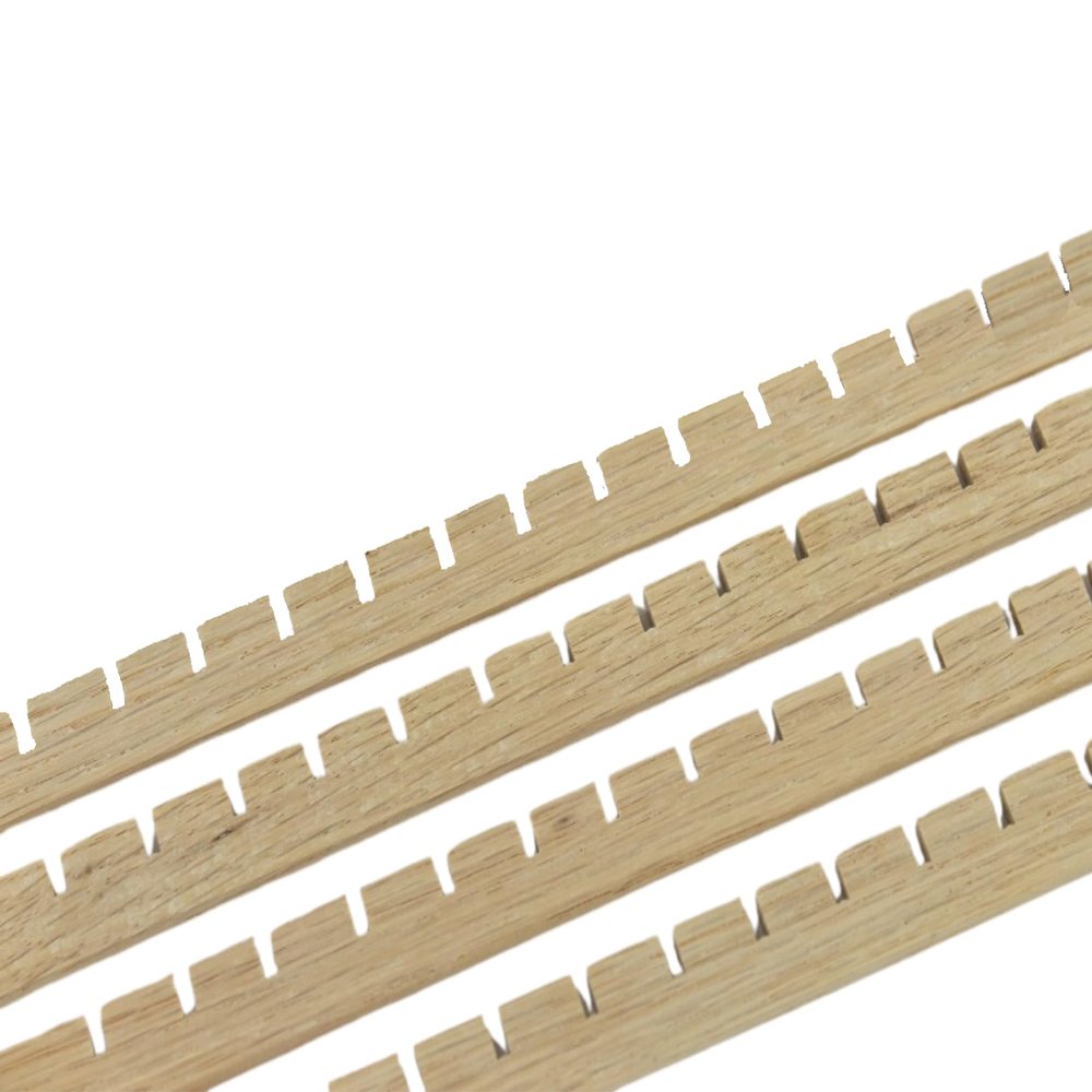 Earring Holder Slats for DIY Jewelry Organizer Frame, Custom Made Wood Rows (24, Raw Wood)