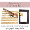 Earring Holder Slats for DIY Jewelry Organizer Frame, Custom Made Wood Rows (24, Raw Wood) view 2