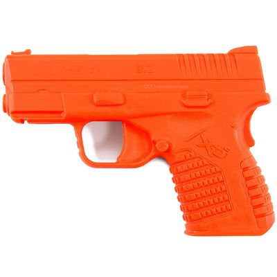 American Safety Trainer - (Compatible with Springfield Armory XDS 3.3) - Non-Functional Solid Polymer Gun - Blaze Orange - U.S.A. - Fits Model Specific Holsters