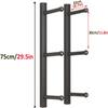 Bsetain Home Workout Room Yoga Mat Holder, Metal Foam Roller Display Shelf, Pilates Mats Organize Rack, Wall Mount (Size : 75cm/29.5in) view 3