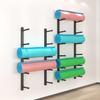 Bsetain Home Workout Room Yoga Mat Holder, Metal Foam Roller Display Shelf, Pilates Mats Organize Rack, Wall Mount (Size : 75cm/29.5in) view 4