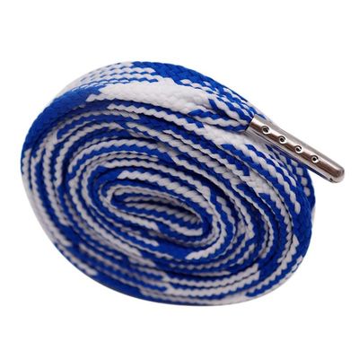VIGANI Bootlaces,Kids Shoelaces,Shoelaces Braided Shoes Laces - 1.8cm Wide Flat Walking Shoes Laces Shoes Strings with Metal Top, 100cm (Red) (Color : Dark Blue)