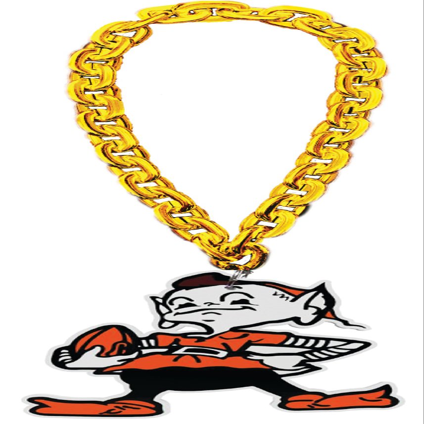 Aminco NFL Cleveland Browns ELF Fan Chain, Gold