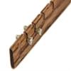 Earring Holder Slats for DIY Jewelry Organizer Frame, Custom Made Wood Rows (24, Stained Brown) view 3