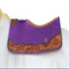 CHALLENGER Horse 32"x30" Western Contoured Wool Felt Therapeutic Saddle Pad Purple 39253PR view 2