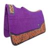 CHALLENGER Horse 32"x30" Western Contoured Wool Felt Therapeutic Saddle Pad Purple 39253PR view 3
